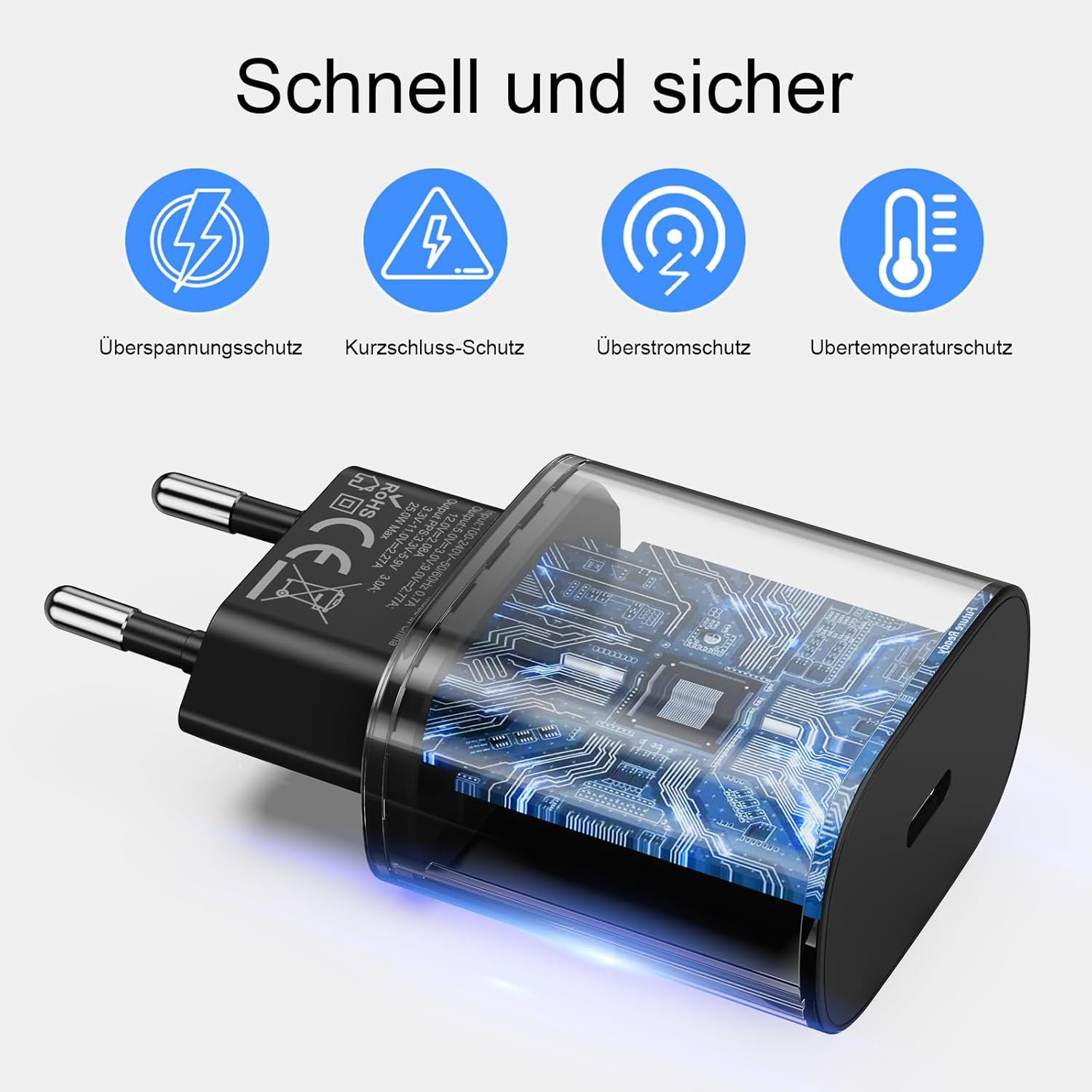 Thumbnail 4 de Samsung Galaxy USB‑C Ladekabel 2er‑Pack Schnellladekabel