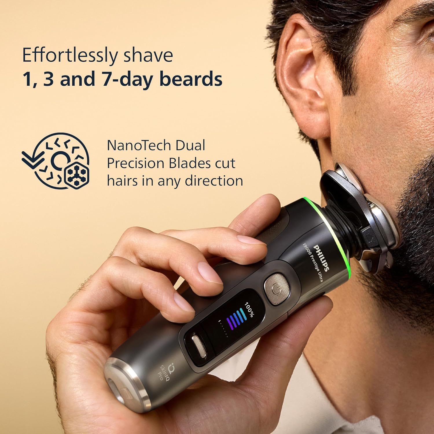 Thumbnail 4 de Philips Shaver i9000 Prestige Ultra XP9402/46 Wet & Dry with SkinIQ Pro and Triple Lift & Cut