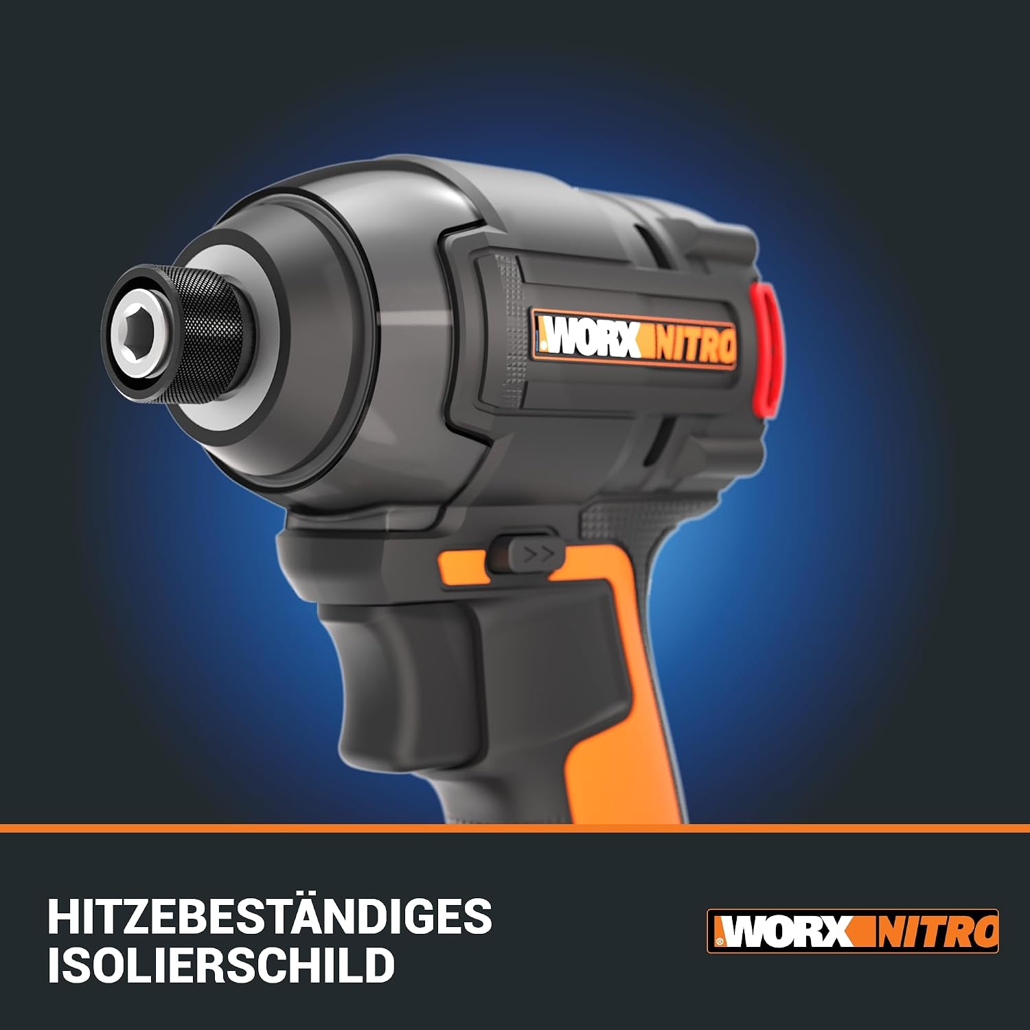 Detalle de WORX Nitro Akku-Schlagschrauber 20V WX265.9 (Brushless, 200 Nm) ohne Akku & Ladegerät