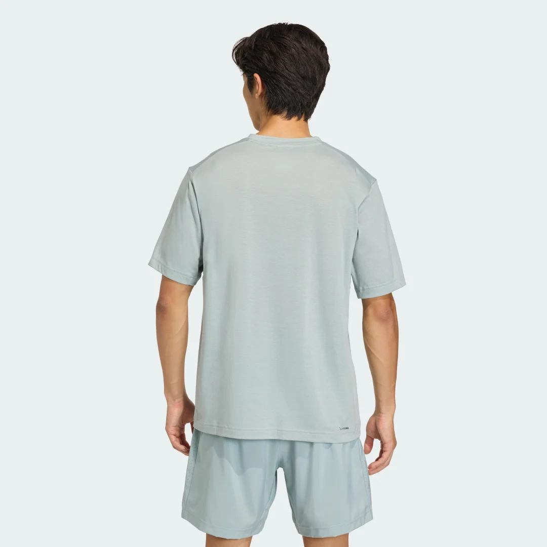 Detalle 2 de Camiseta de entrenamiento Essentials Feelready de Adidas — Verde
