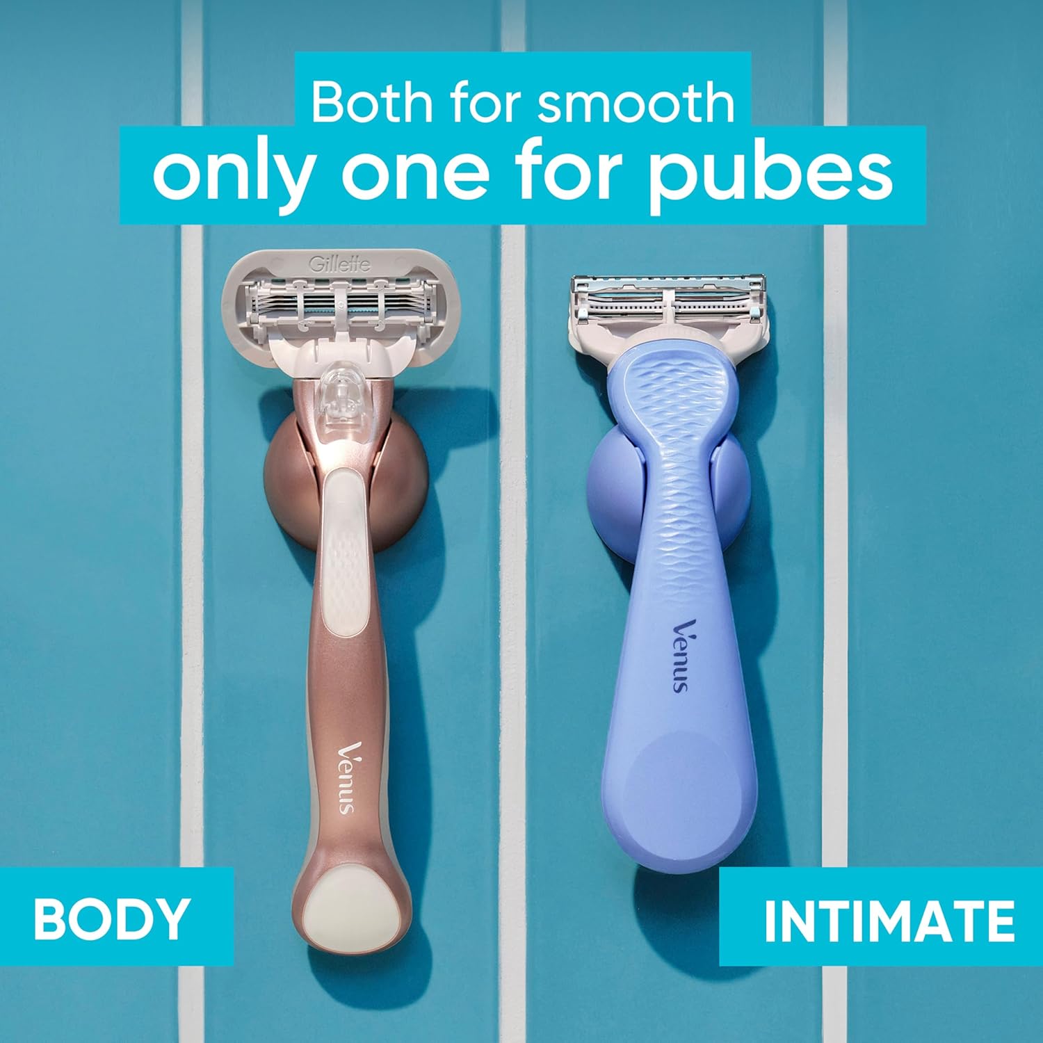 Thumbnail 6 de Gillette Venus Women's Razor for Pubic Hair & Skin Protection with 4 Blade Refills and Ergonomic Handle