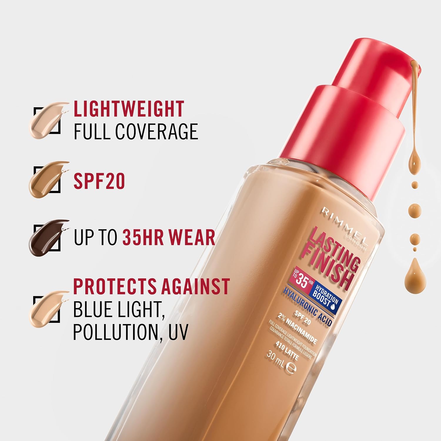 Thumbnail 4 de Rimmel Lasting Finish 35 Hour 30 ml fondotinta