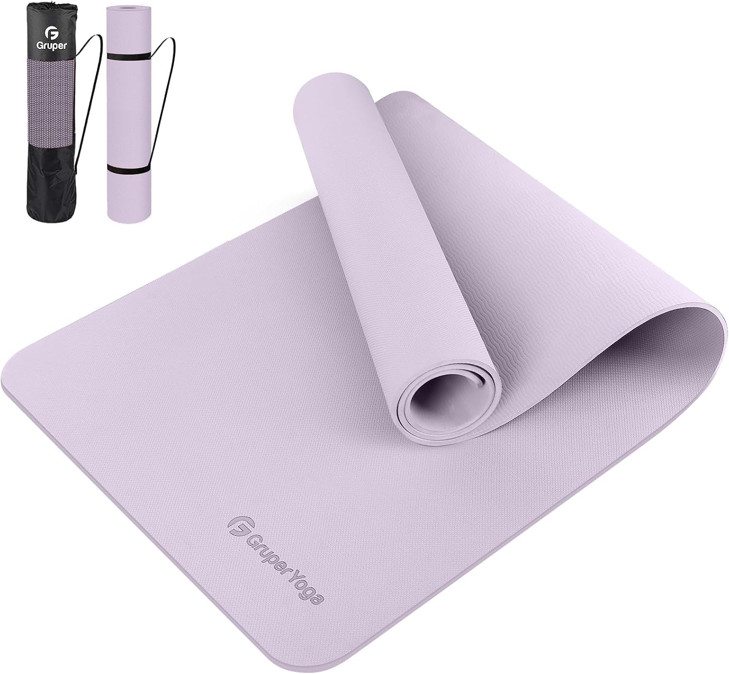 Detalle de Gruper TPE-DSFT TPE Yoga Mat, Non-Slip 72 x 24 in., 0.24 in. Thick