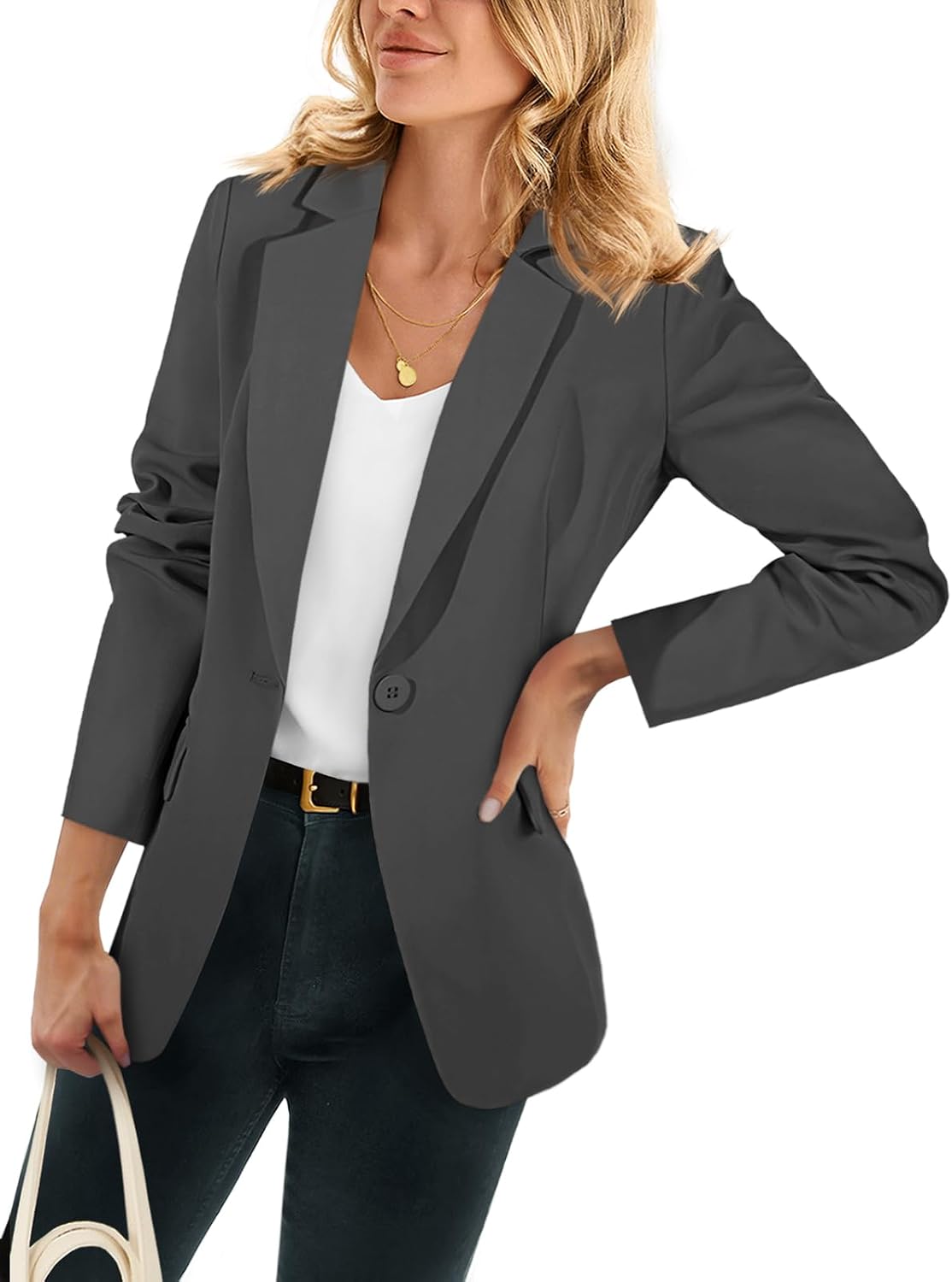 Thumbnail 6 de Cicy Bell Women’s Casual Blazer Jacket with Open Front & Long Sleeves