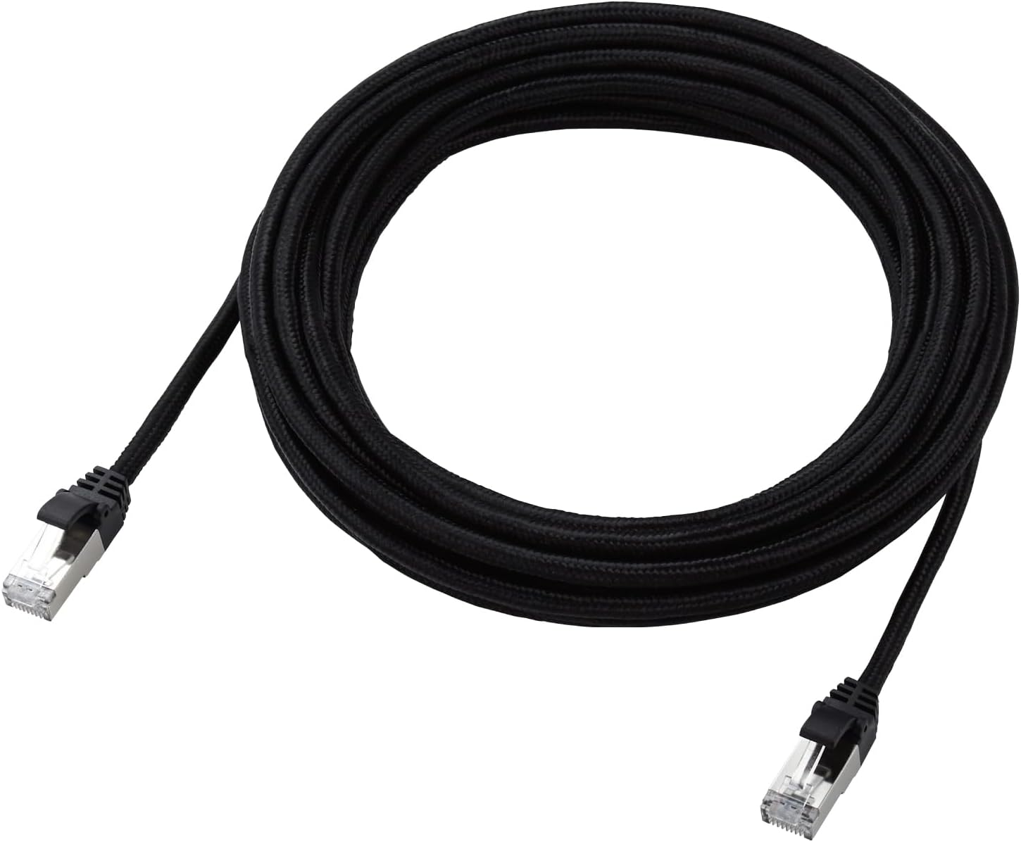 Detalle de エレコム ECLD-TWSM/BK70 CAT7相当LANケーブル 7m・10Gbps対応・メッシュタイプ