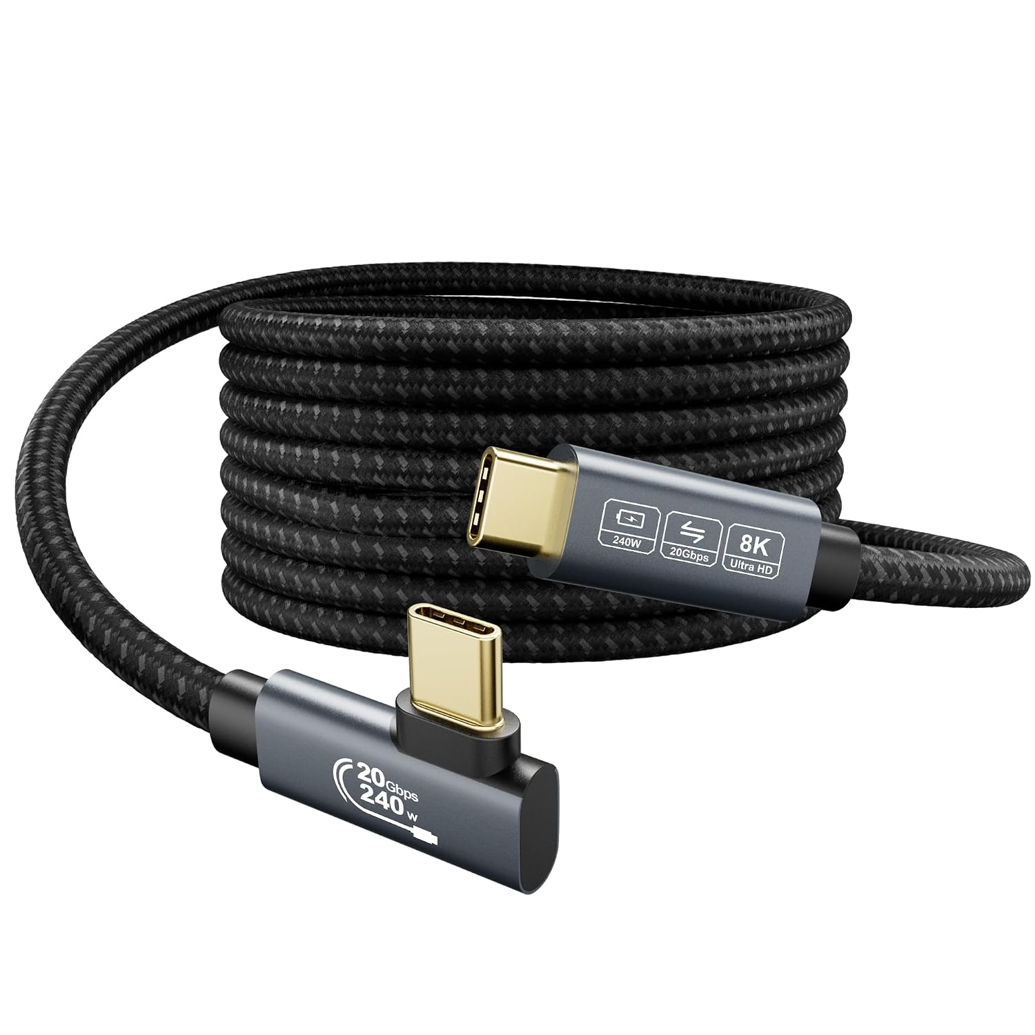 Detalle de EUDOBEL USB C Kabel 5m 20 Gbit/s