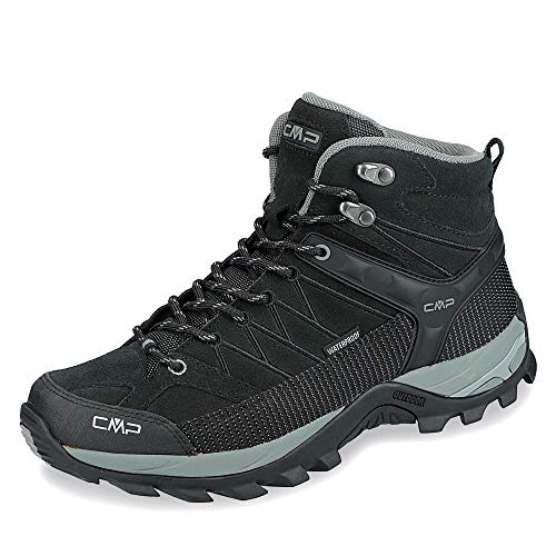 Detalle de CMP Rigel Mid Wp: Scarpe Trail da Uomo, Impermeabili, Nero-Grey (39 EU)