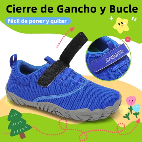 Thumbnail 3 de SAGUARO Barefoot Niños Zapatillas de Trail – Azul, 30 EU