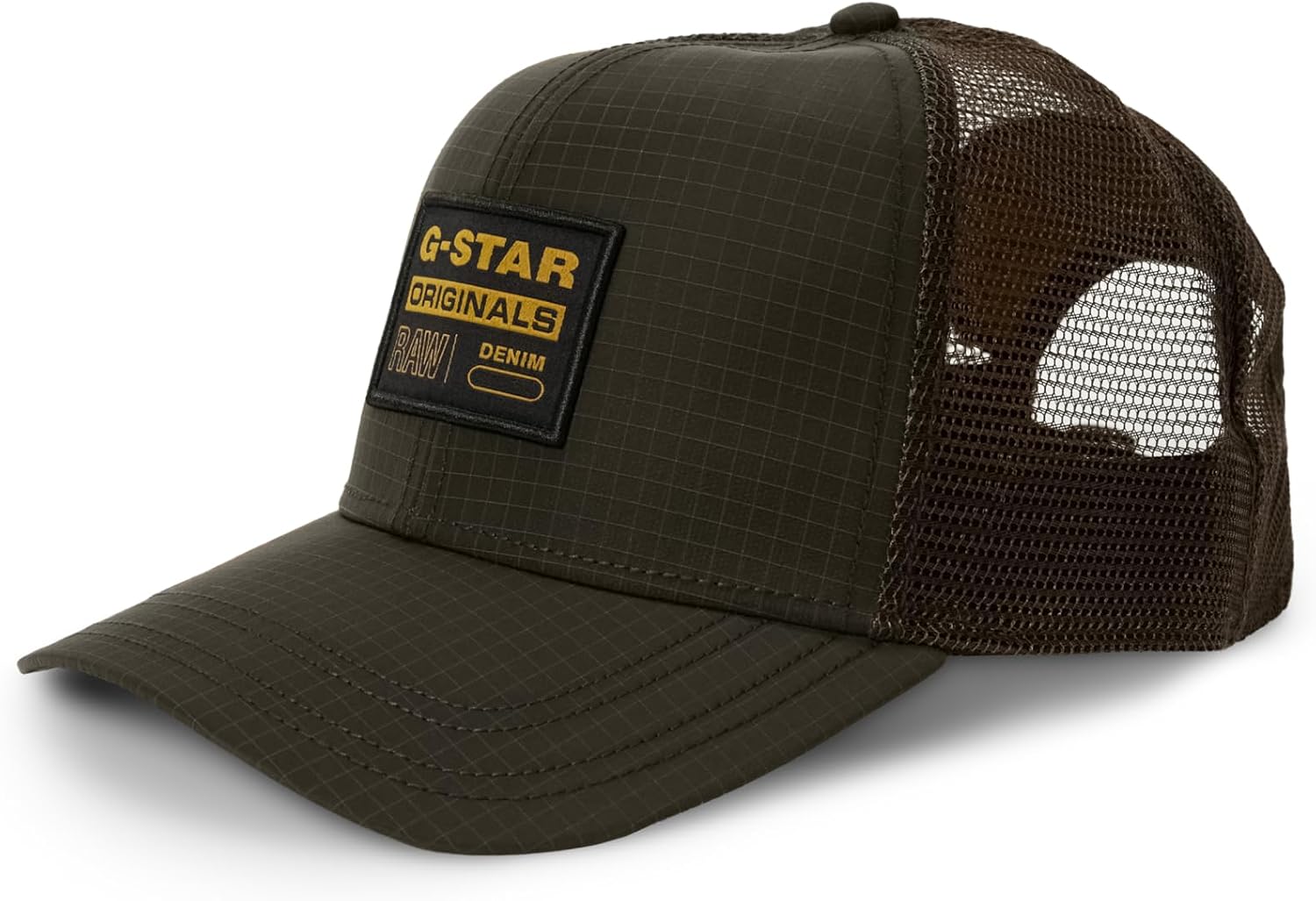 Detalle de G-Star Hommes Embro Baseball Trucker Cap – Structure avant et mesh respirant