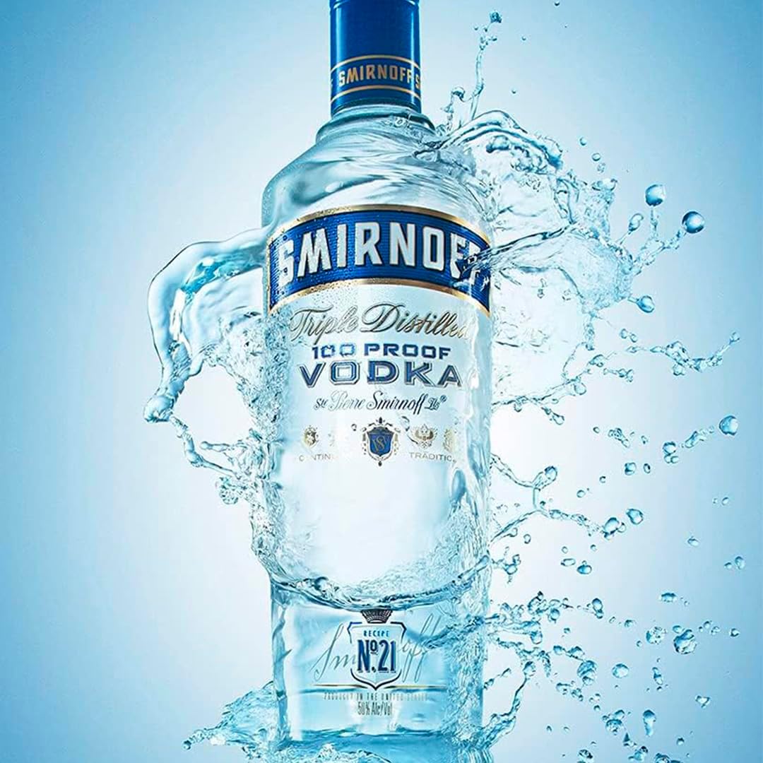 Detalle 2 de Smirnoff No.57 Blue Vodka 1L 🍸