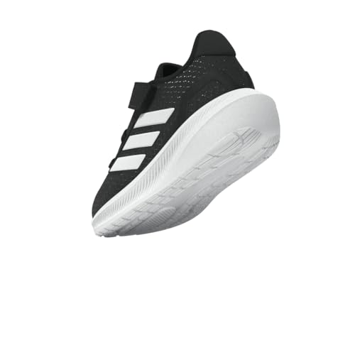 Thumbnail 19 de adidas Unisex niños RUNFALCON 5: zapatillas con Cloudfoam y cordones elásticos, Core Black/Cloud White