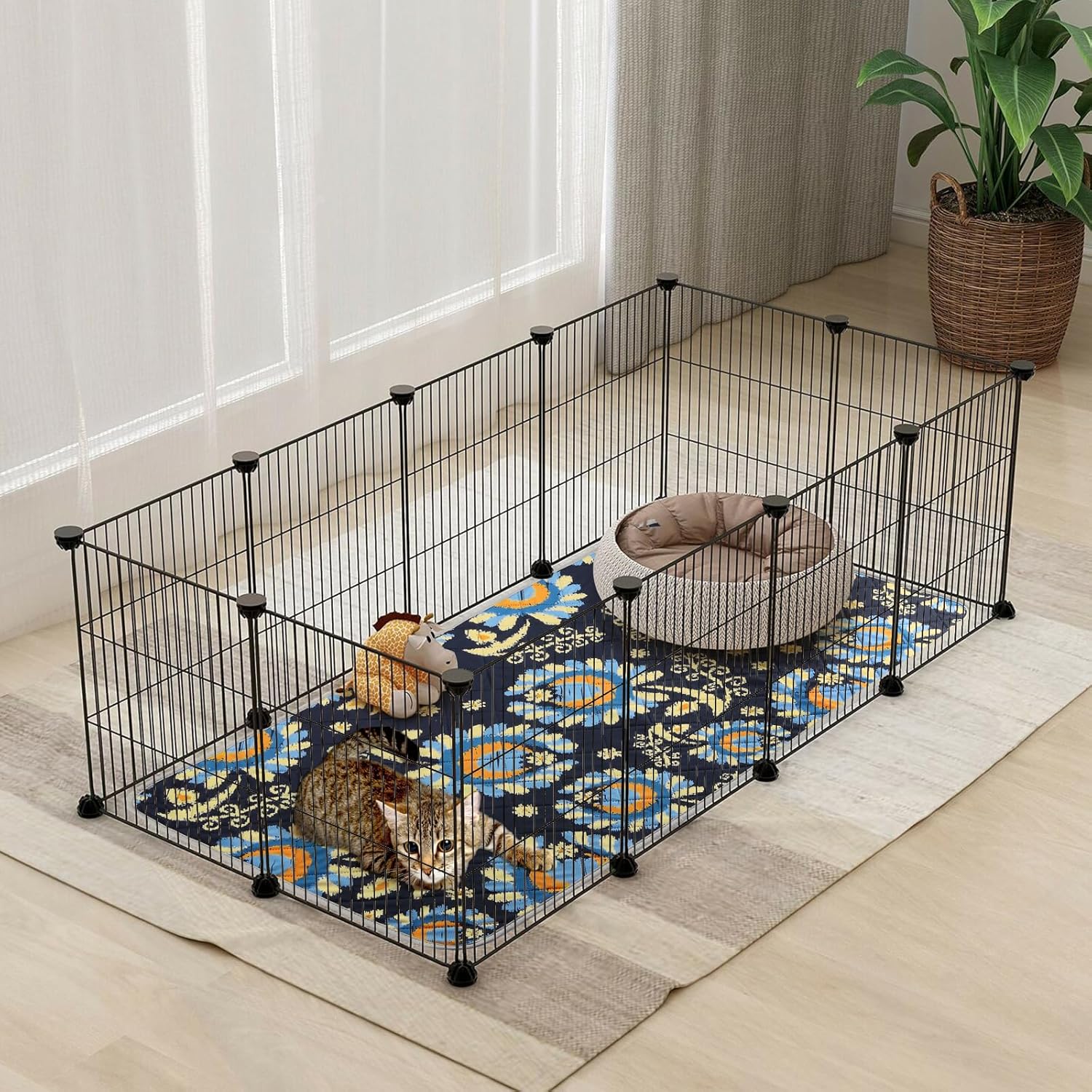 Thumbnail 6 de Tanice 2 Pack Guinea Pig Mats: Reusable, Washable Cage Liners (48" x 24")