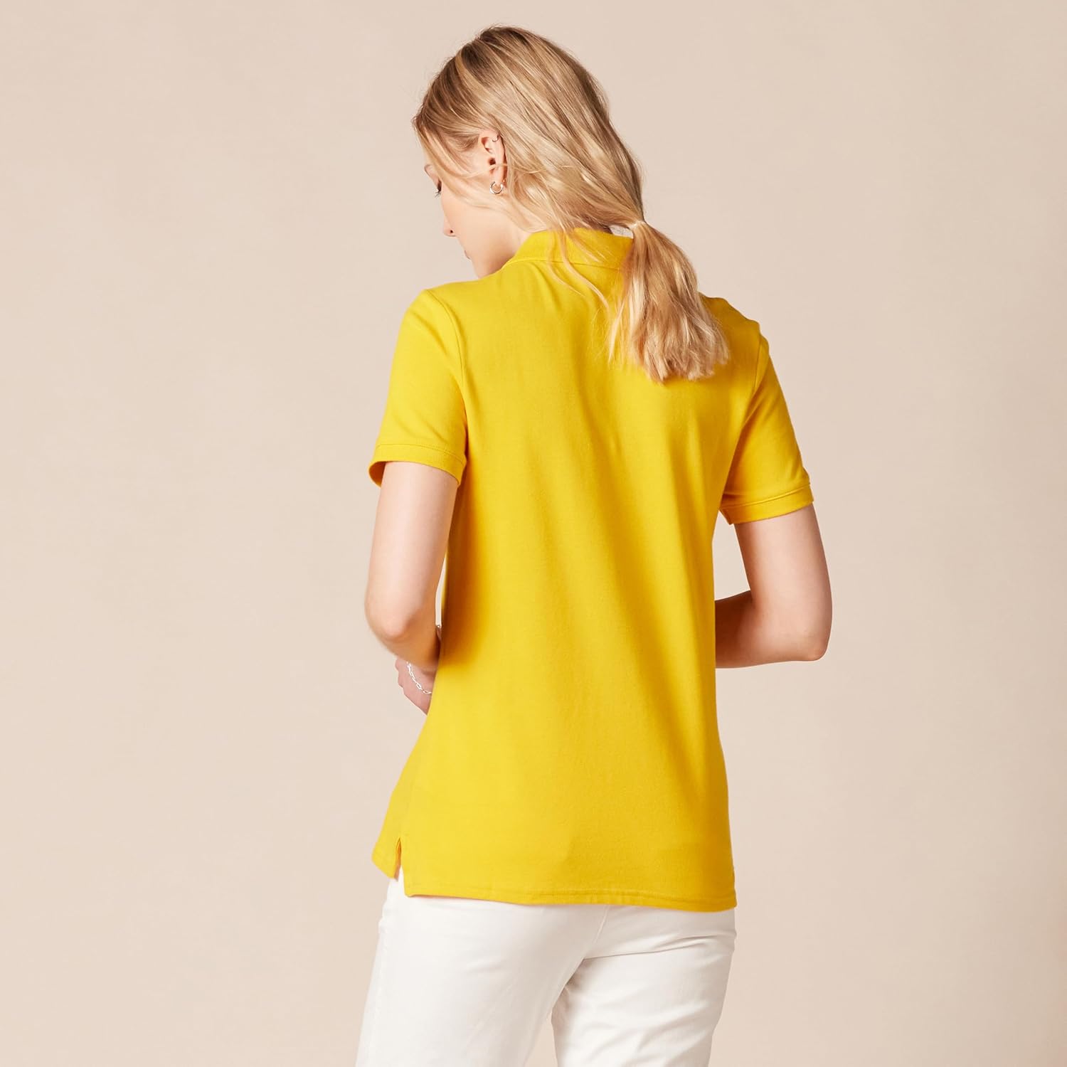 Thumbnail 1 de Amazon Essentials Damen Poloshirt mit kurzen Ärmeln – normale Passform, Stretch-Baumwolljersey (auch in Übergröße)