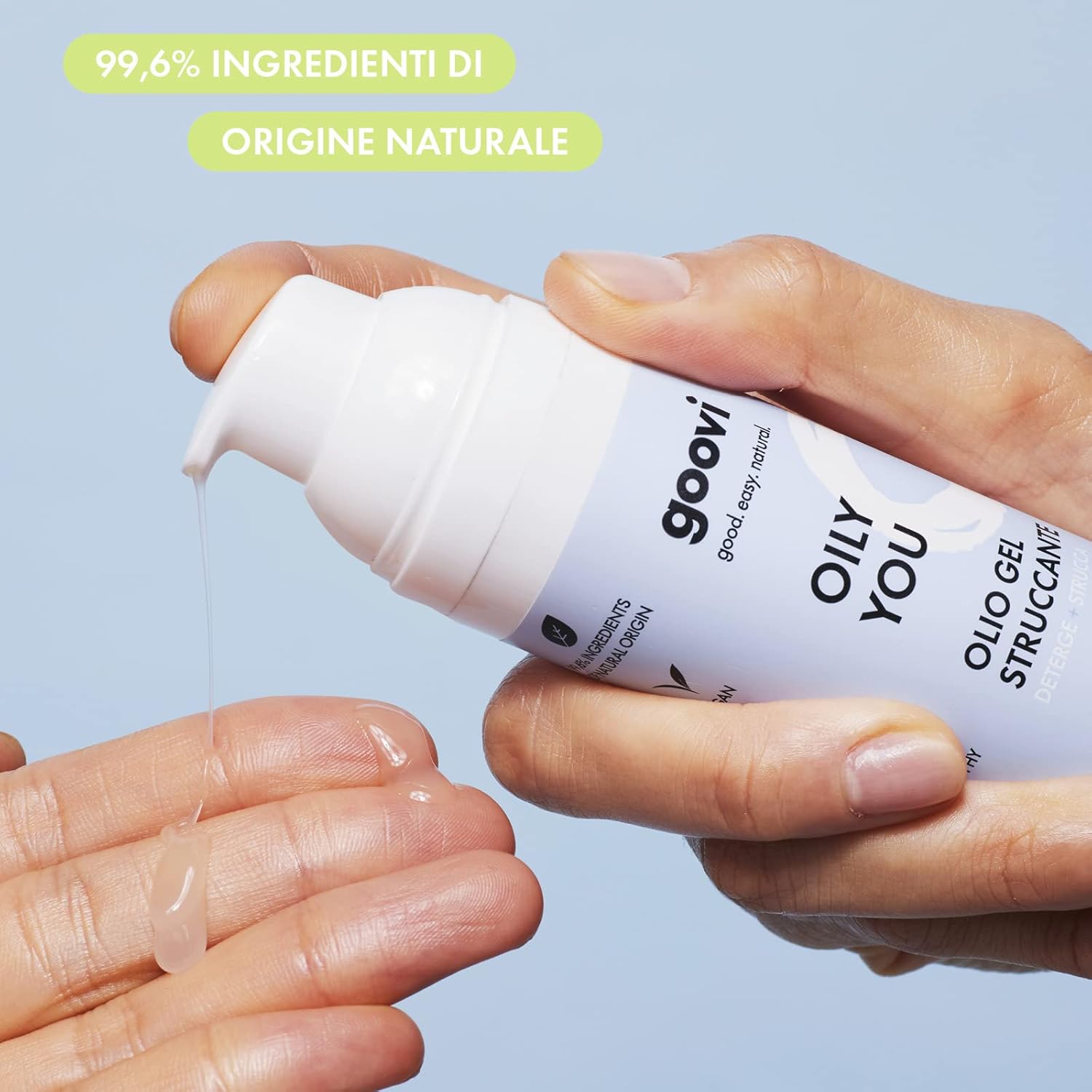 Detalle 2 de Goovi Oily You – Olio Gel Struccante Idratante per Tutti i Tipi di Pelle (75 ml)