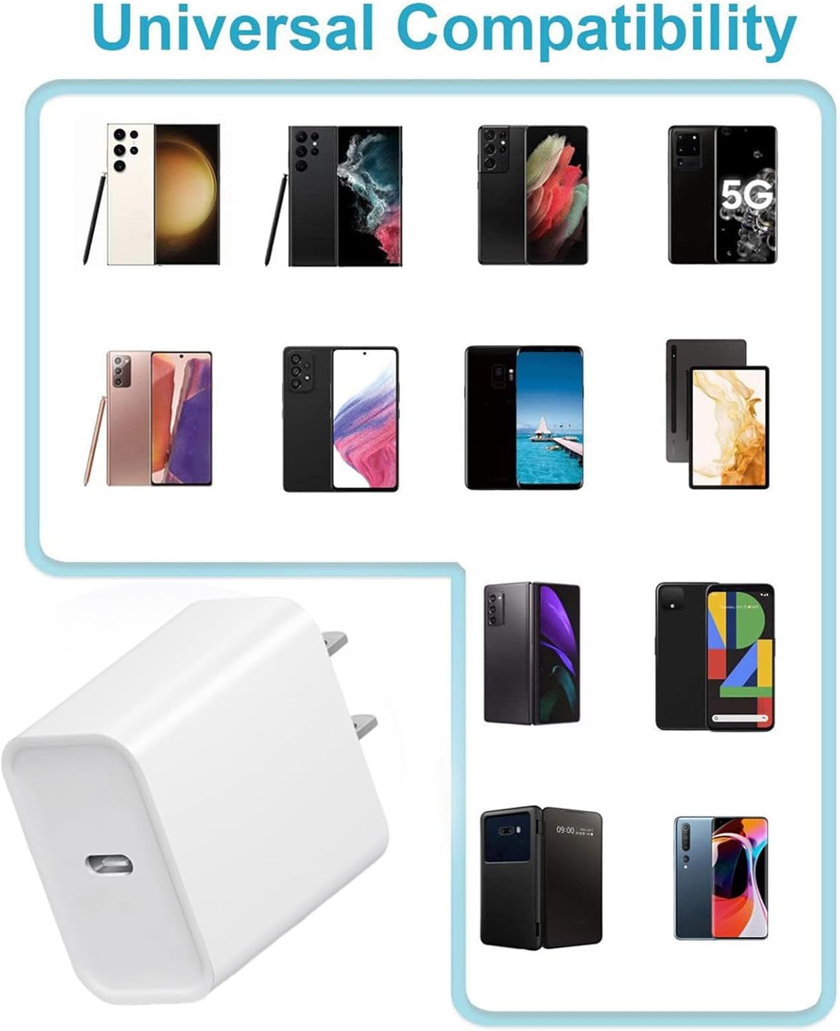 Detalle 2 de 20W Fast Charger 3-Pack with USB-C Cables for iPhone 17/16/15 and iPad
