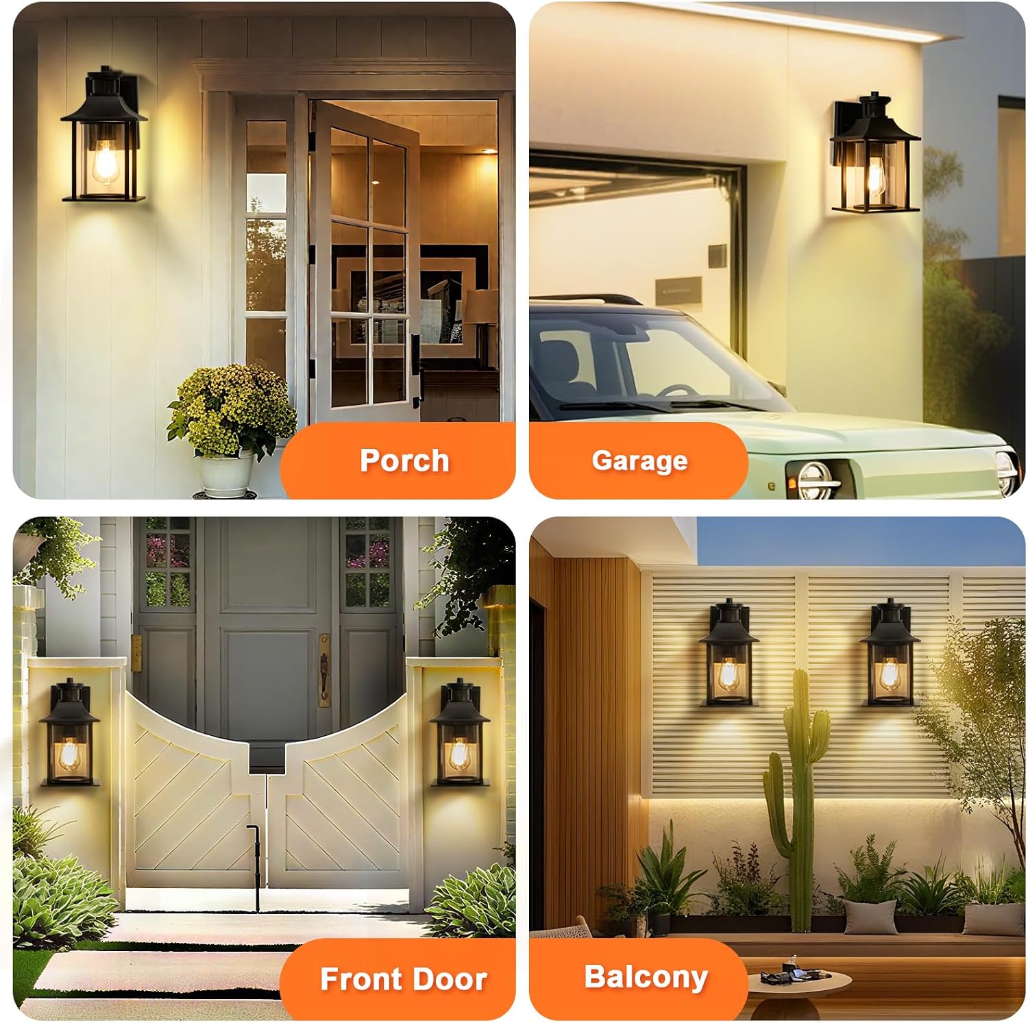 Detalle 1 de LMP PIR outdoor wall light with motion