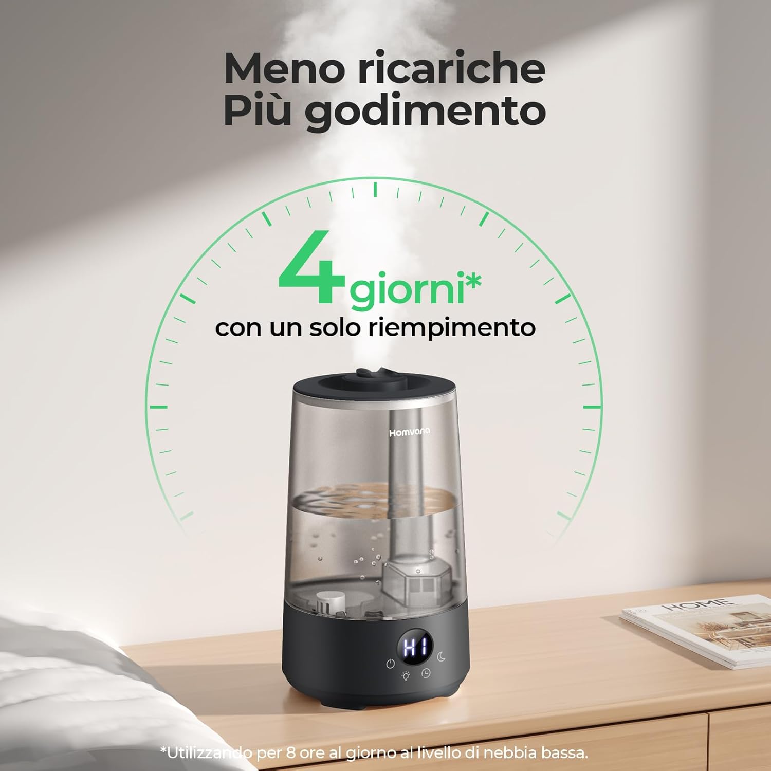 Thumbnail 3 de Umidificatore Ambiente Bambini Homvana 3.6L: silenzioso, aromaterapia e manutenzione semplice