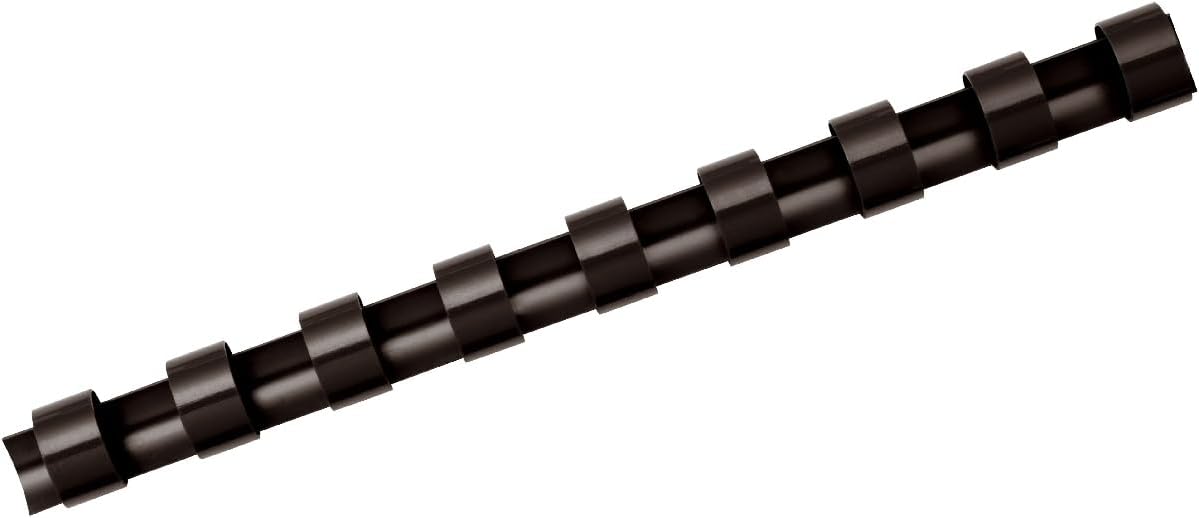 Fellowes Anneaux en plastique 12 mm Noir – Pack A4, 56–80 pages