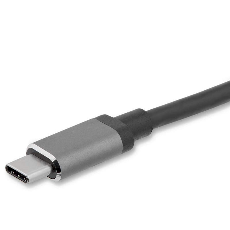 Detalle de Startech Adaptador Gráfico USB-C a VGA/HDMI Gris Espacial