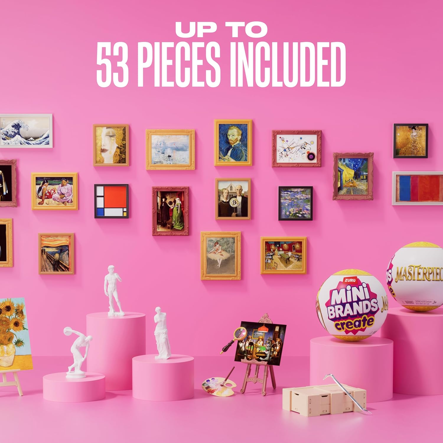 Thumbnail 2 de Mini Brands Create Mini Masterpieces Series 1, Capsule 2 Pack – ZURU: una mini-galleria di opere famose