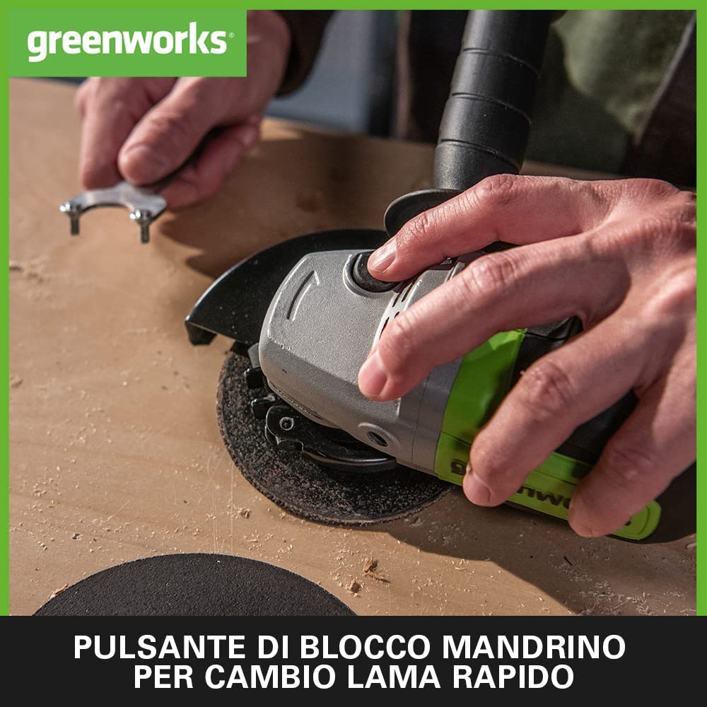 Detalle 2 de Greenworks GD24AG smerigliatrice 125mm