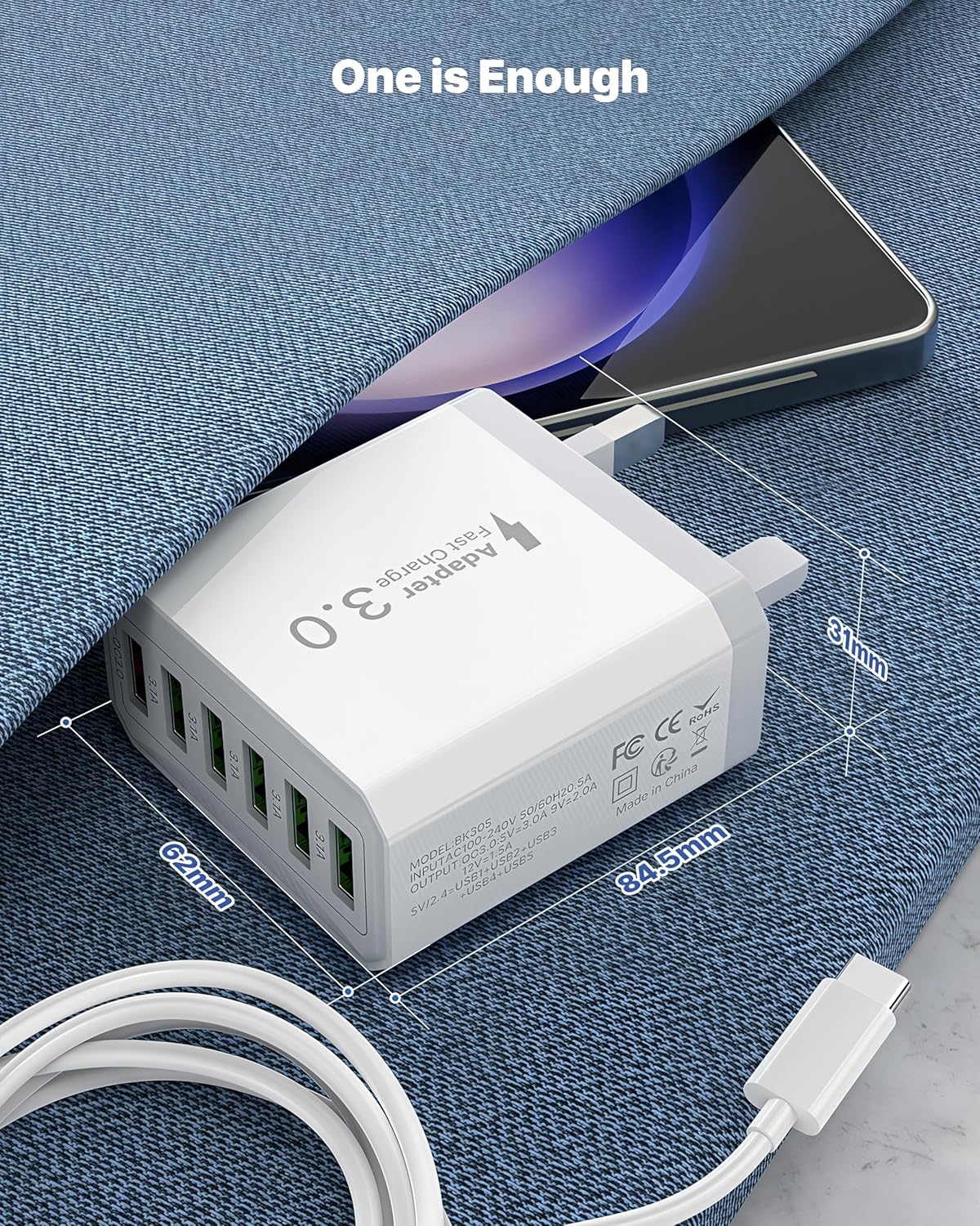 Thumbnail 6 de Tupneuf 6‑Port 33W USB Charger for iPhone & iPad