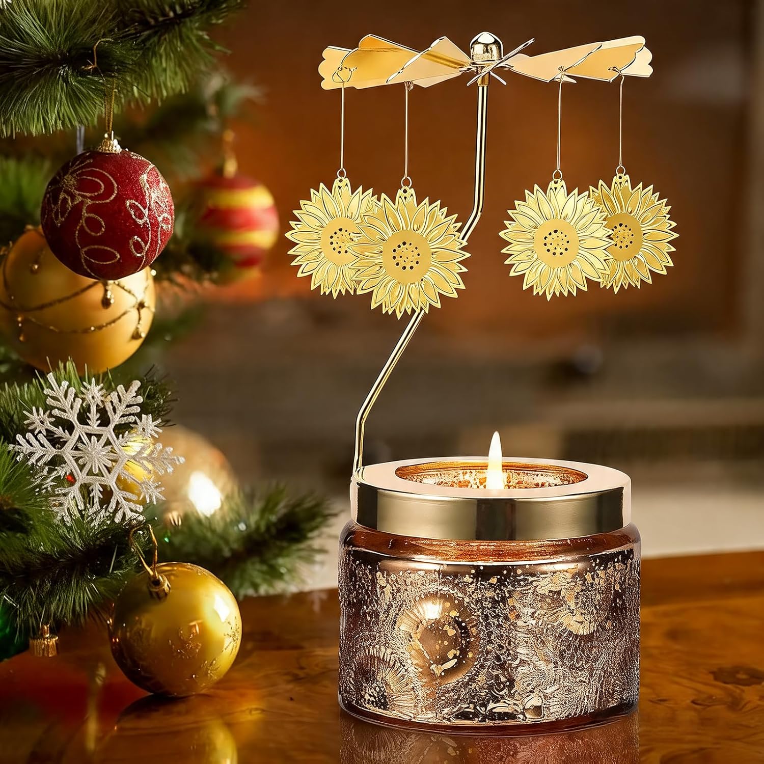 Thumbnail 2 de DAISRED Sunflower Rotatable Scented Candle — Unique Gift for Mom, Wife, Daughter & Friends