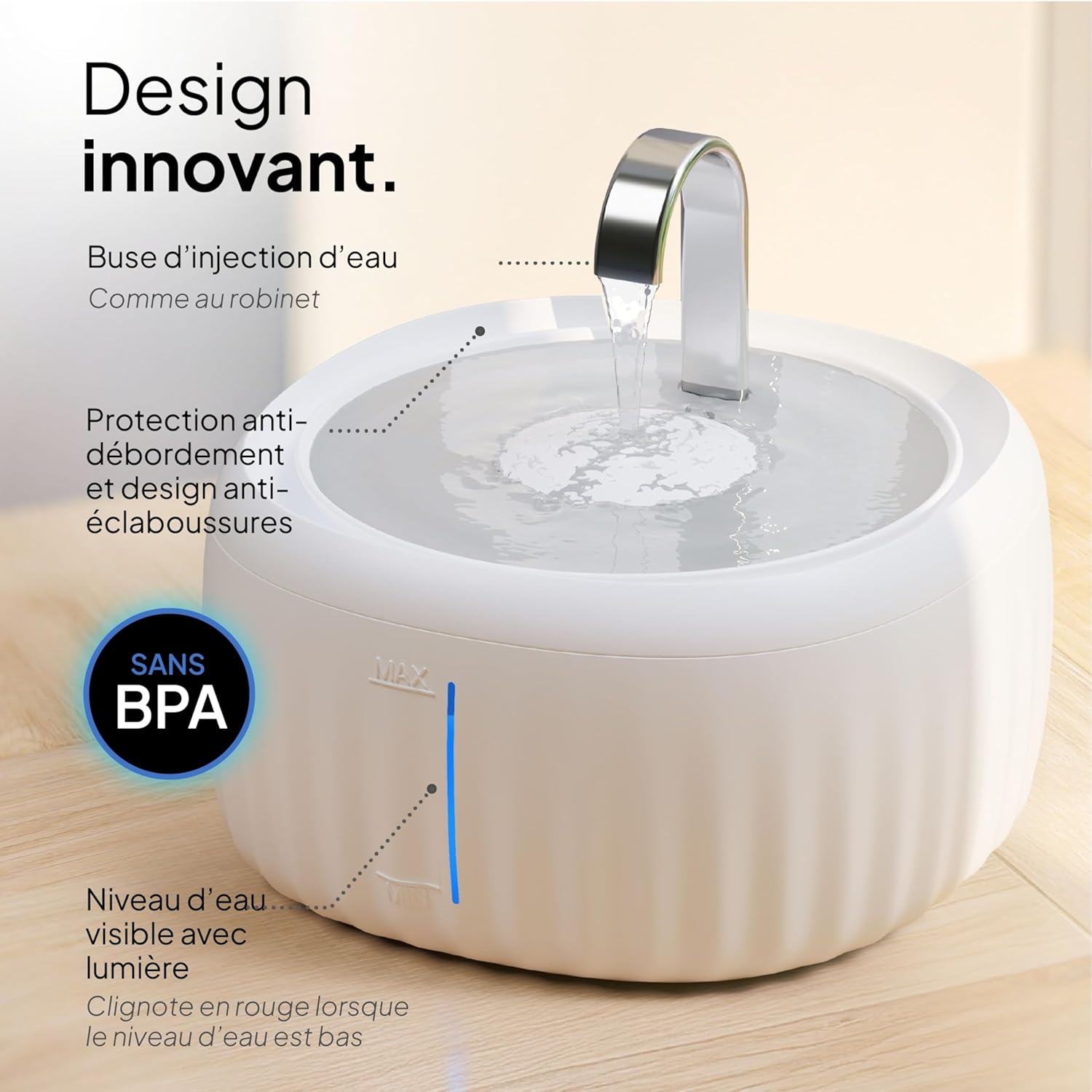 Thumbnail 1 de Pretty Paw Aqua Flow Pro fontaine à eau pour chat 3 L 🐱