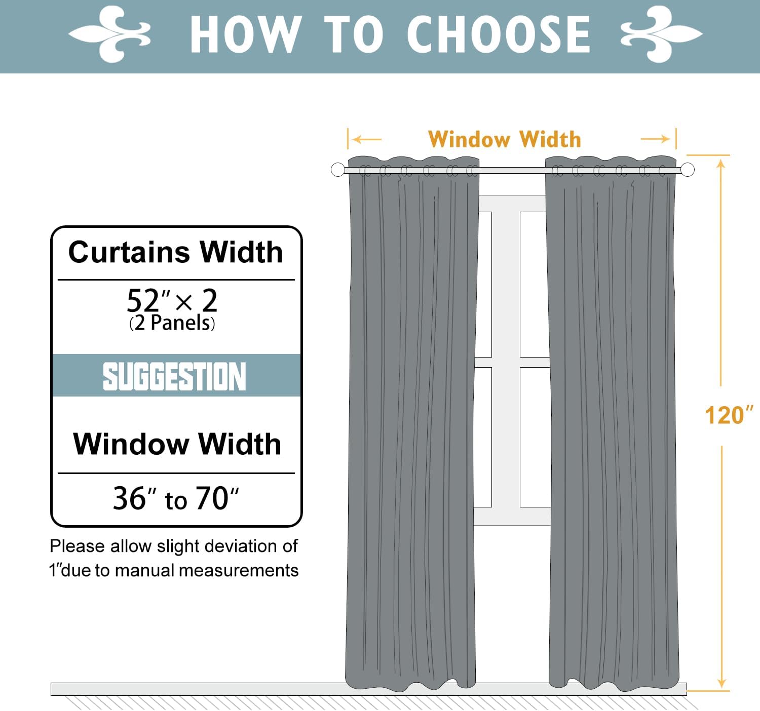 Thumbnail 4 de ChrisDowa 52x120 Inch Curtains 🏠