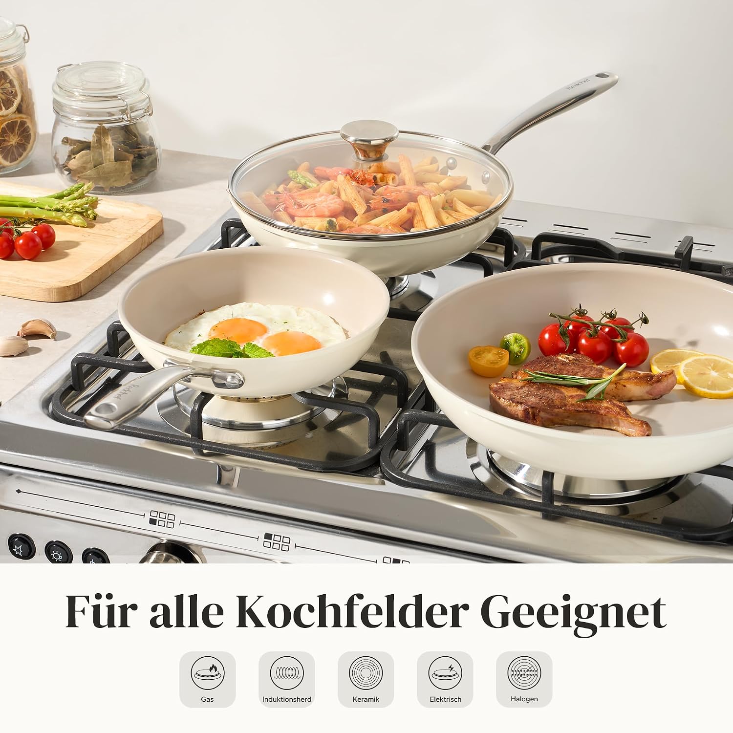 Thumbnail 4 de Redchef Pfannenset Keramik 6-teilig 20–28 cm