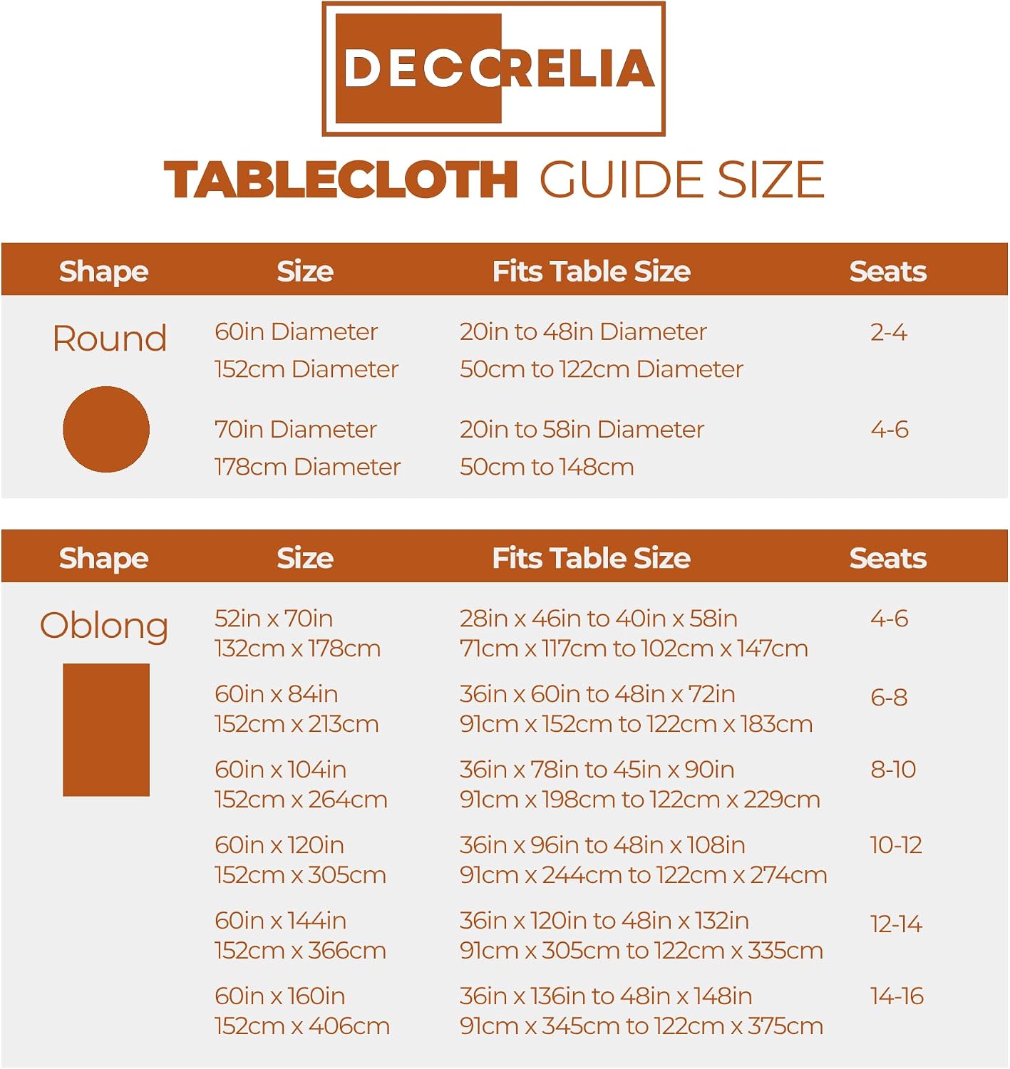 Detalle de Decorelia Round Tablecloth, 60-Inch