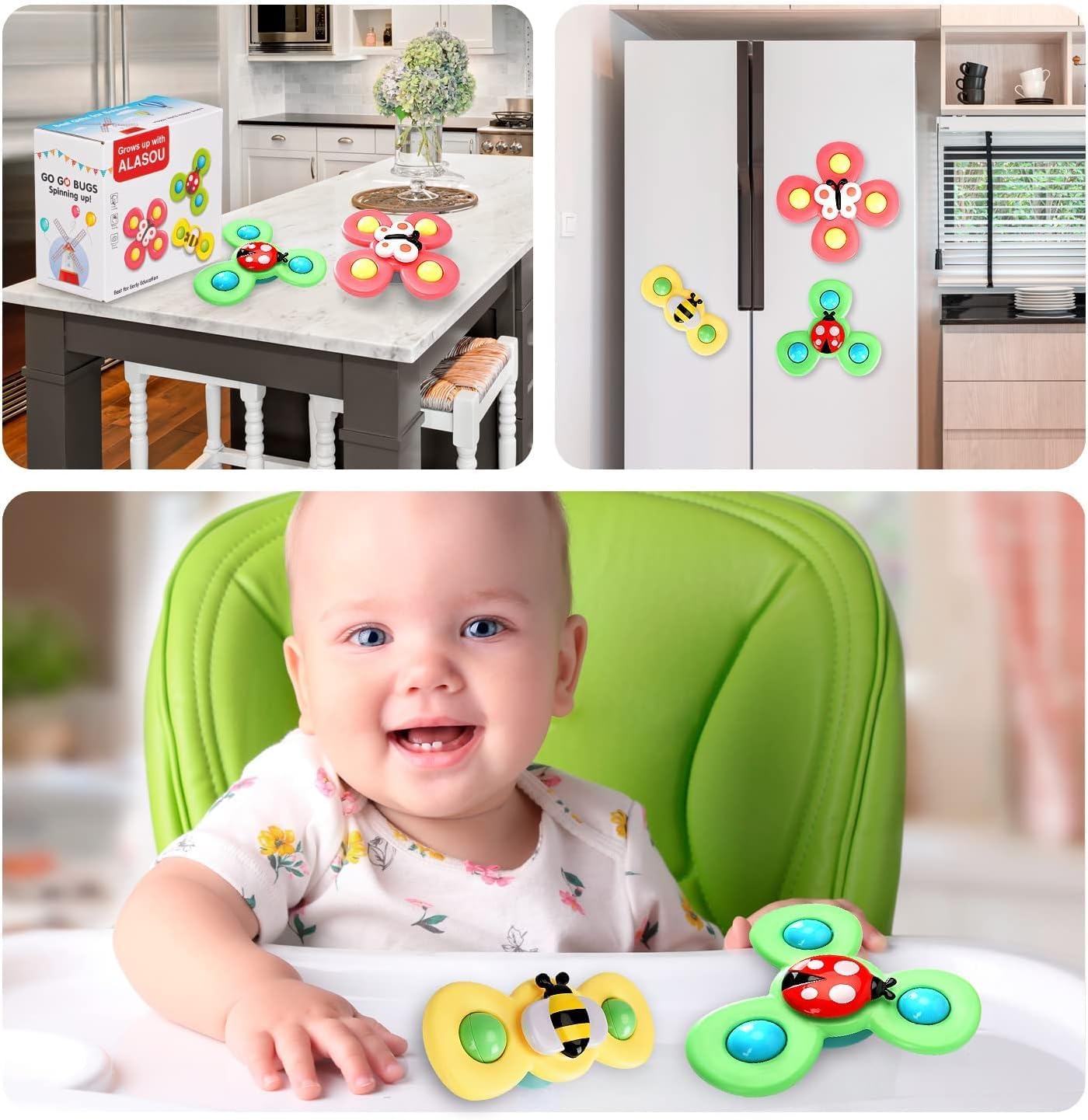 Thumbnail 6 de Suction Spinners for Babies – wall & bath suction fidget spinner toy for babies 0–6 months