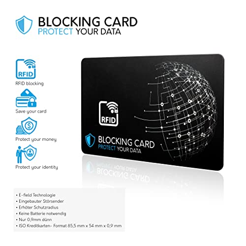 Detalle de DEKRA geprüfte RFID Blocker Karte von protect your data – 2er Set, 0,8 mm Dicke
