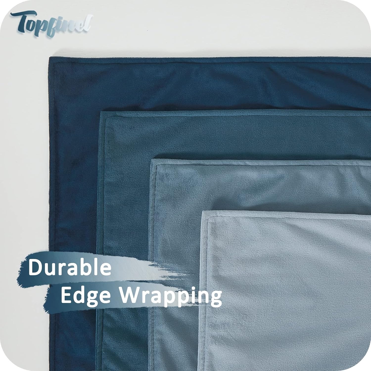 Thumbnail 2 de Topfinel Housse coussin 60x60 bleu — housse décorative velours 🛋