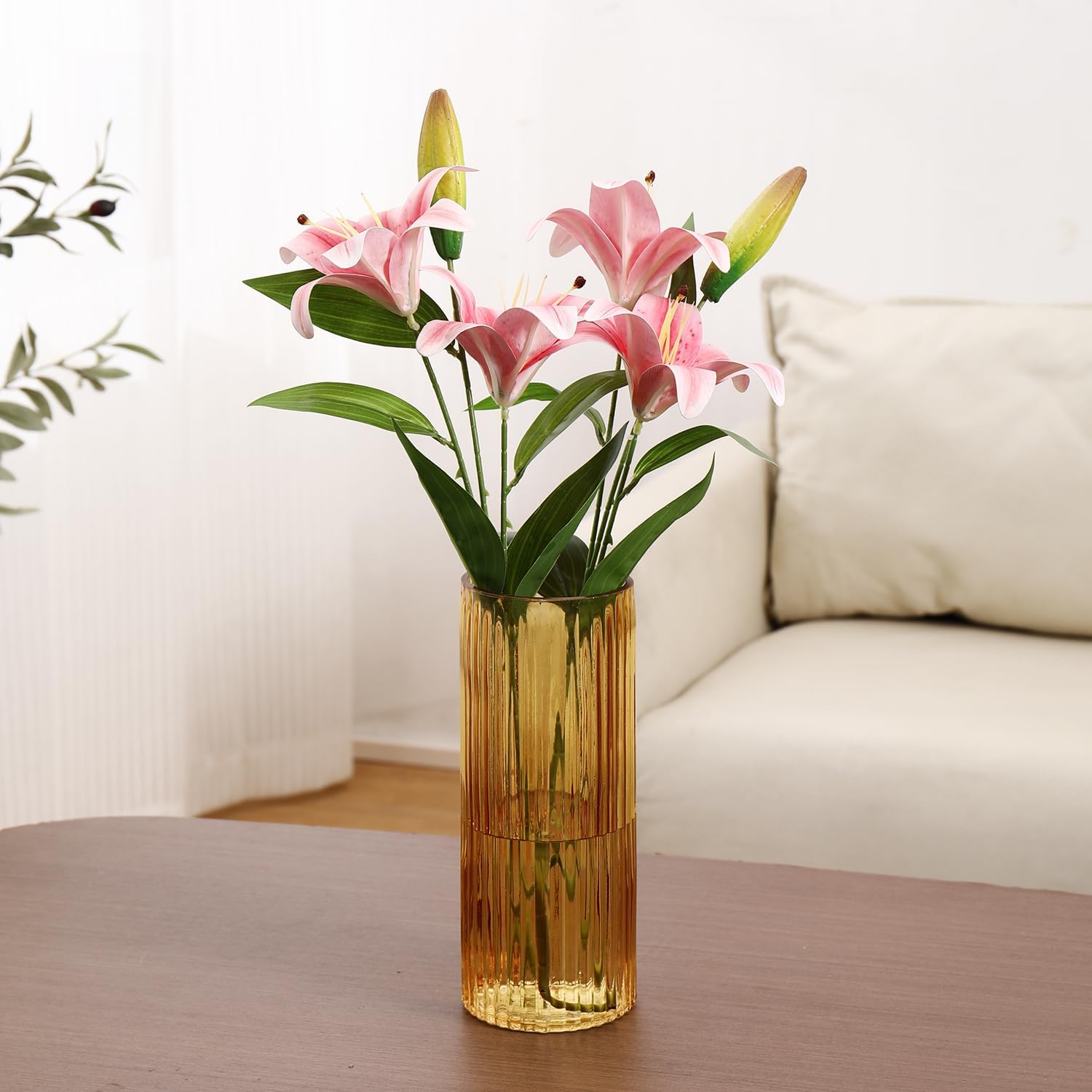 Thumbnail 1 de KAYLETIN Vase en verre ambré 30 cm