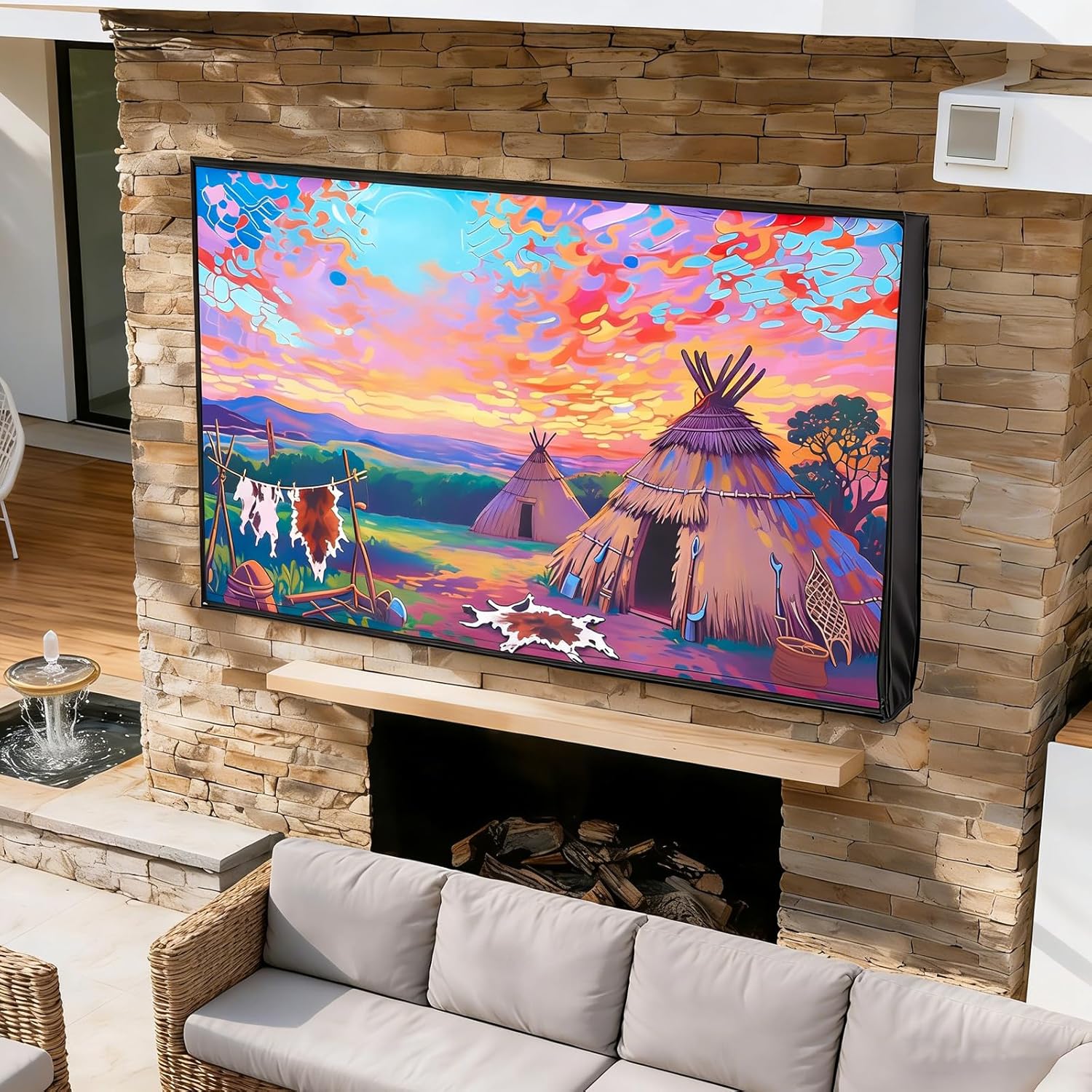 Thumbnail 1 de Youlvy Outdoor TV Cover 50-55 inch: Weatherproof Shield for Your Outside TV