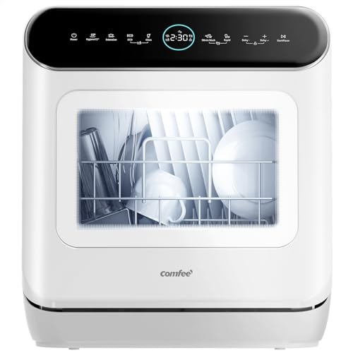 Detalle de COMFEE Lavastoviglie Libera Installazione, 3 coperti, 7+3 programmi – Bianco