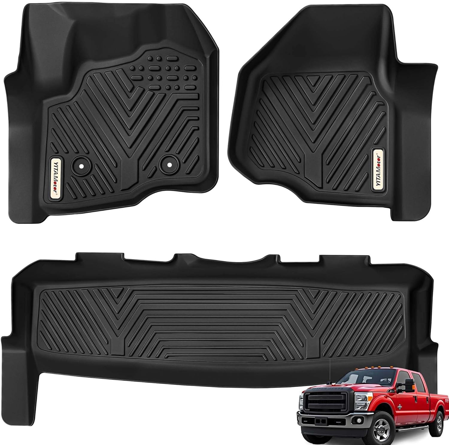 YITAMOTOR Floor Mats for 2012-2016 F250