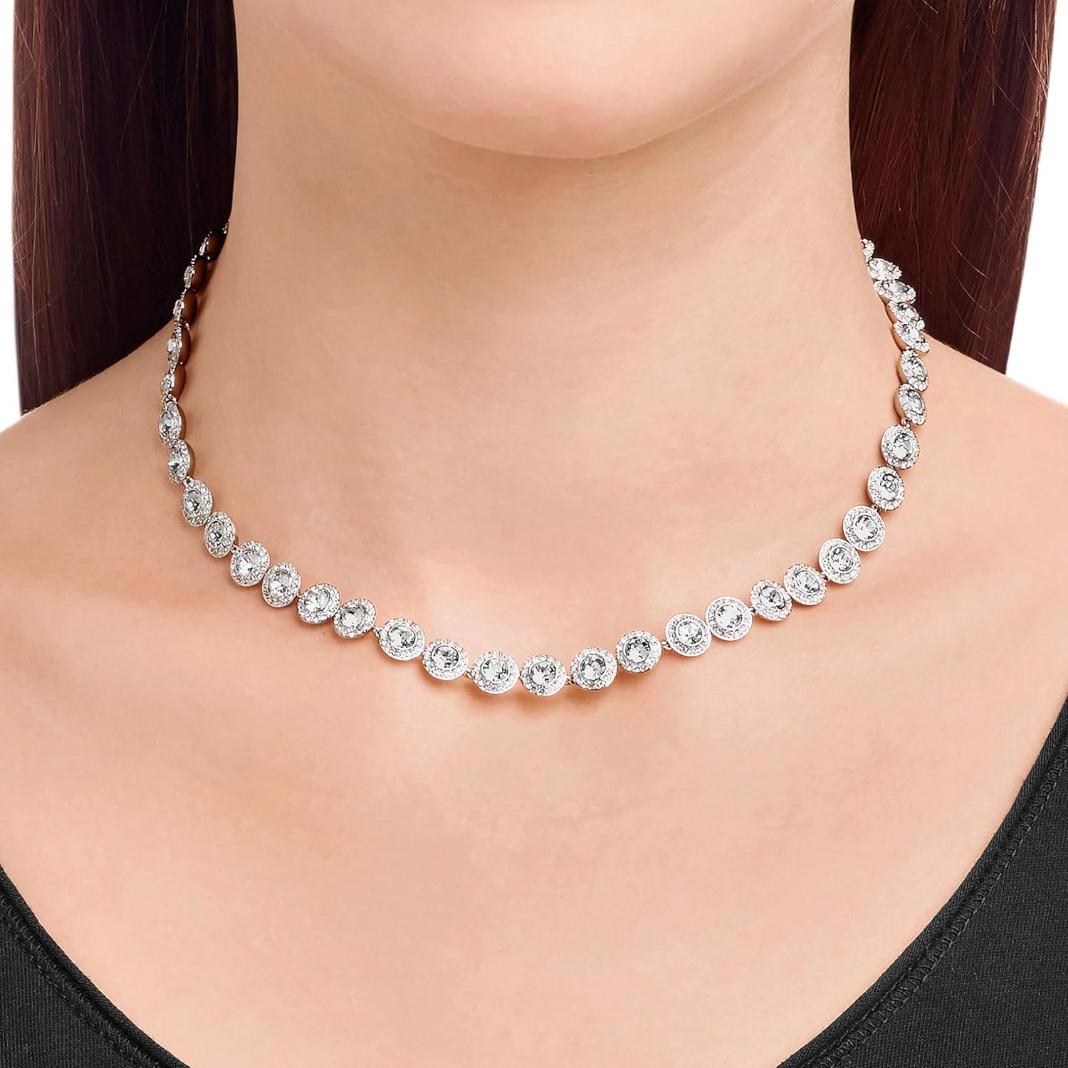 Thumbnail 3 de Swarovski Collar Tennis Una Angelic, talla Medio 💎