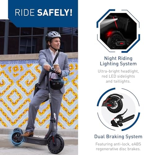 Detalle de Hiboy S2 Pro Electric Scooter — 500W Power, 10-Inch Solid Tires, 25-Mile Range