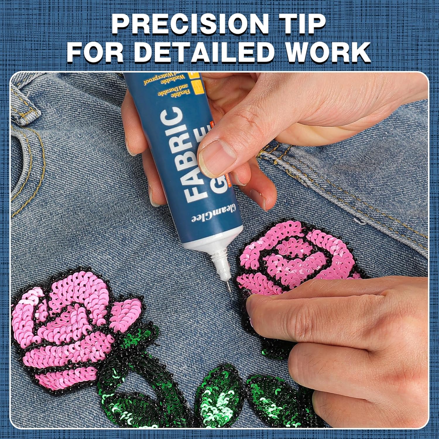 Detalle 2 de 100ml Fabric Glue Extra Strong — Permanent Adhesive for Textiles 🎨