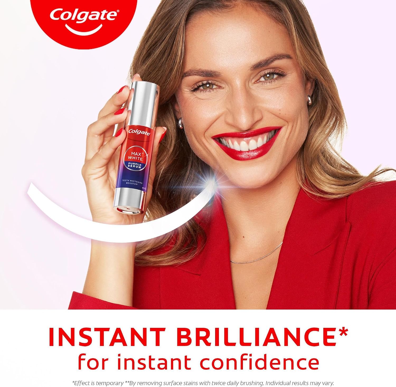 Detalle de Colgate Max White Purple Teeth Whitening Serum 40ml (Pack of 2)