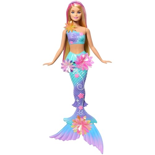 Detalle de Barbie Fantasy Meerjungfrau Flower Feature Puppe – Flower Magic mit blühender Blüte