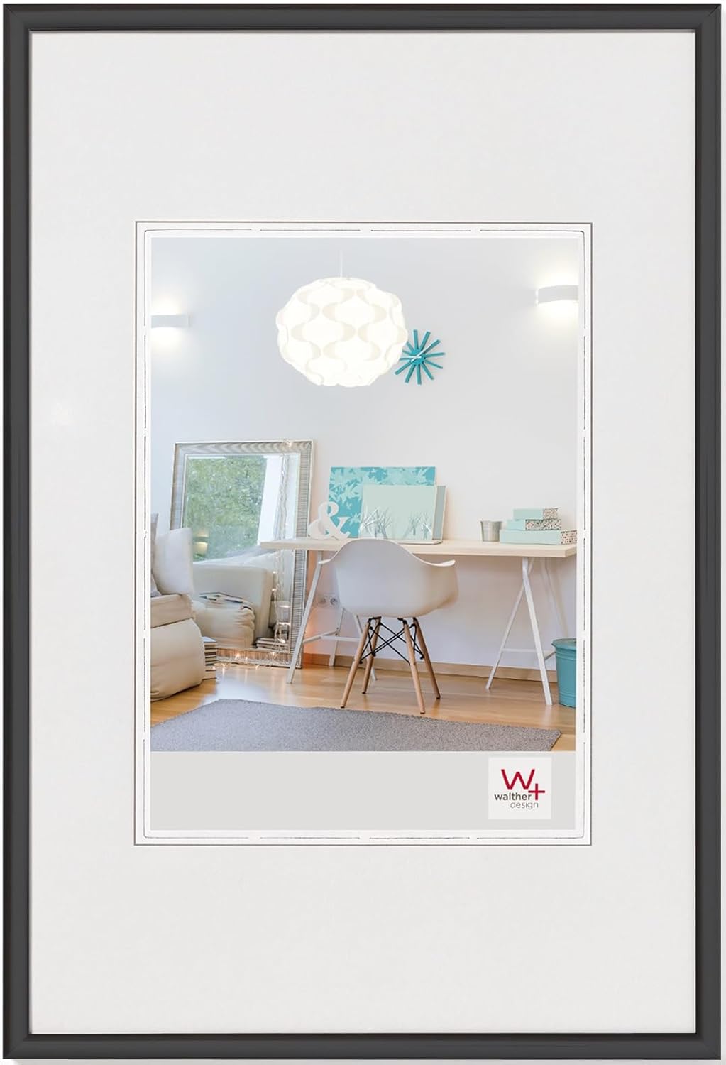 Thumbnail 1 de Walther Design lot de 2 cadres photo New Lifestyle noir 40 x 50 cm (KV050BD) en plastique