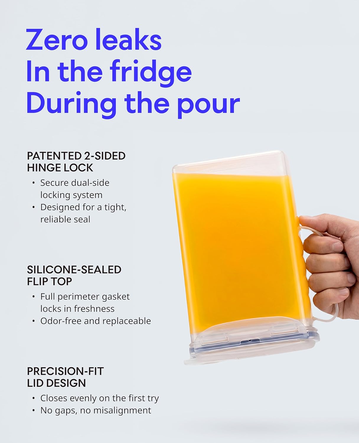 Thumbnail 1 de LocknLock Aqua Fridge Door Water Jug: 2-Quart BPA-Free Pitcher with Lid