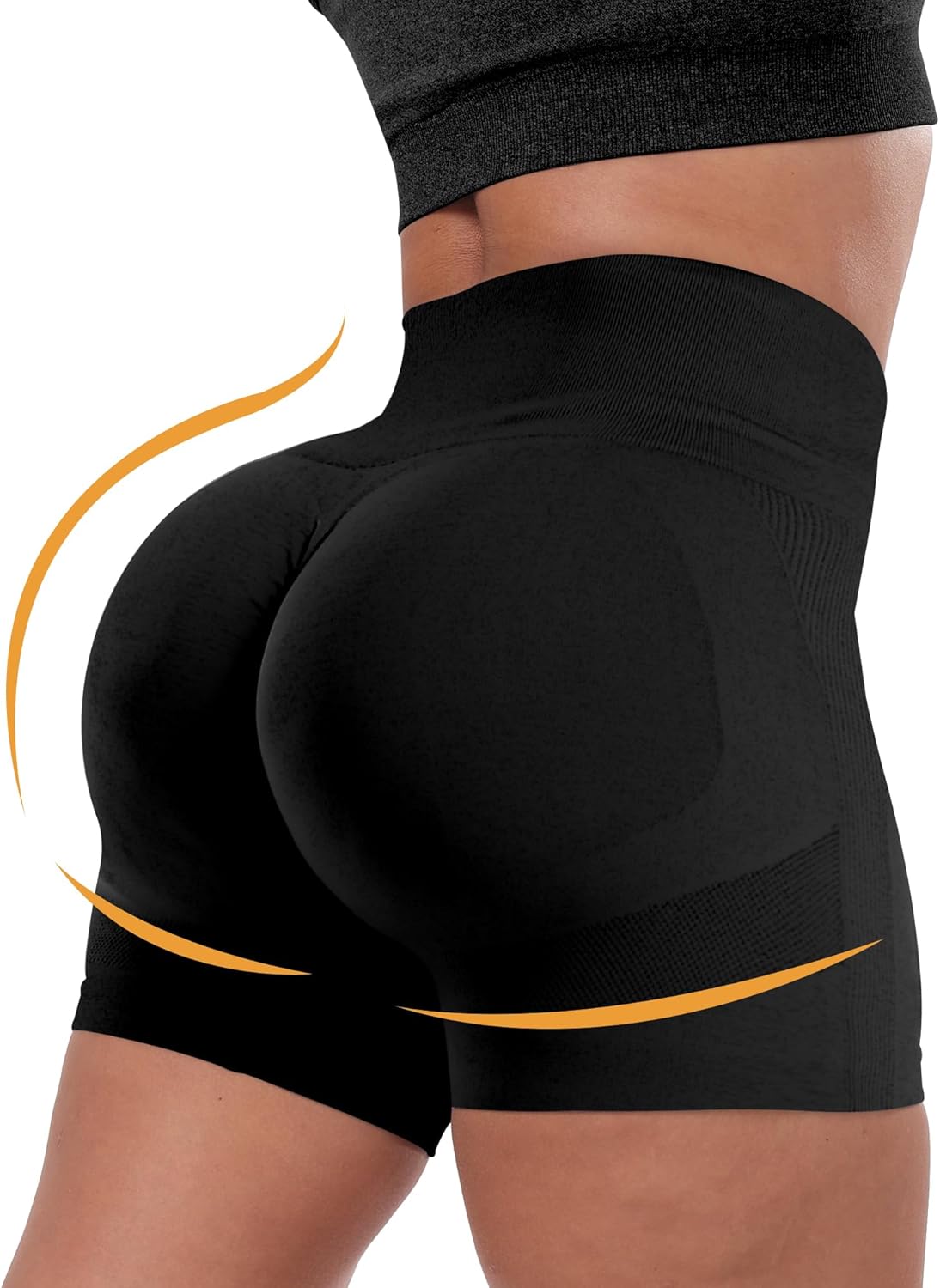 Thumbnail 2 de CHRLEISURE Women's High-Waisted Butt-Lifting Shorts 4-pack