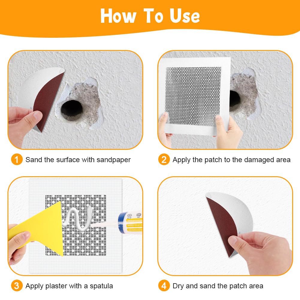 Thumbnail 4 de flintronic 14PCS Wall Repair Patch Kit