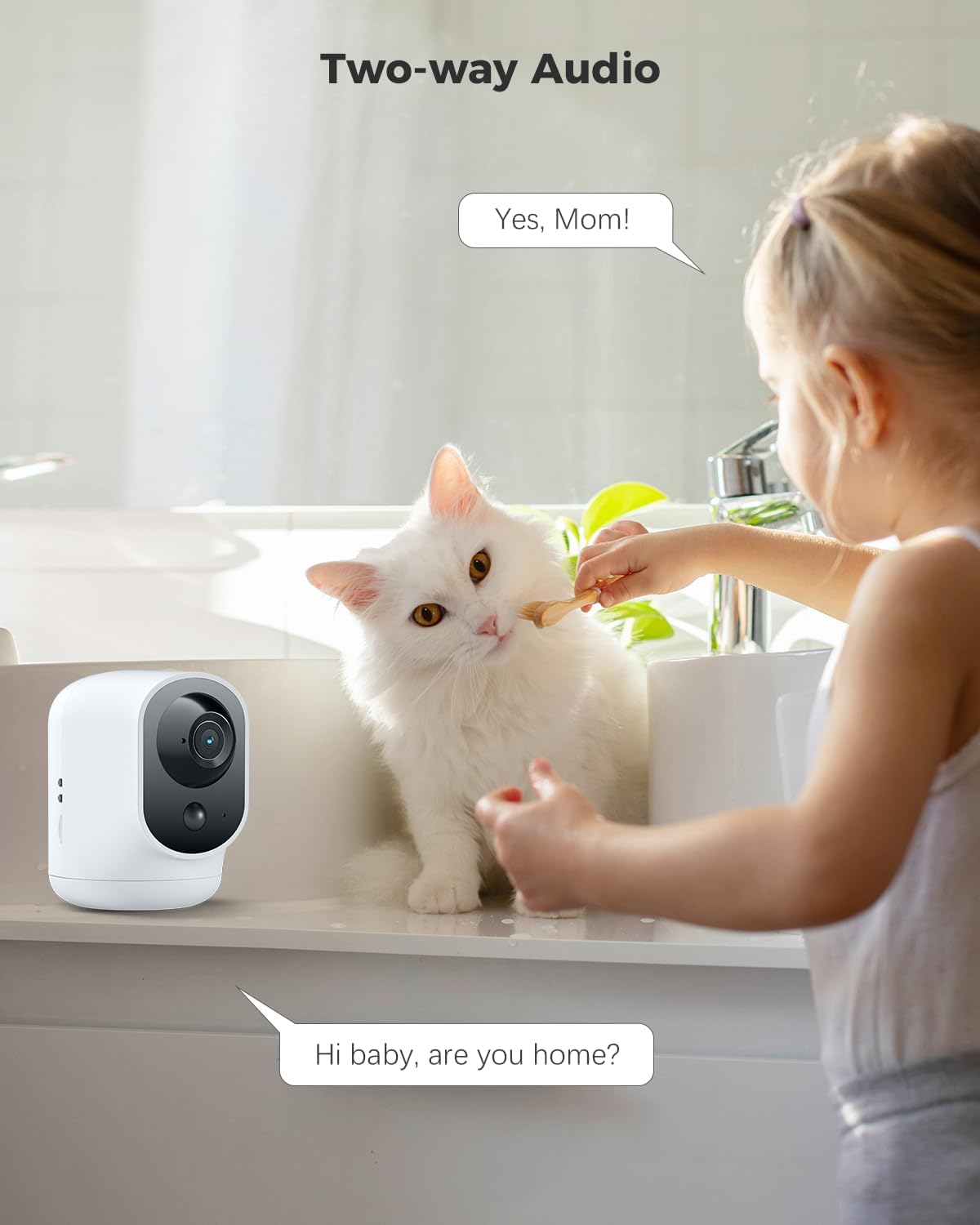 Thumbnail 4 de COCOCAM 2PCS 2K Telecamera WiFi interna 5200mAh con AI e PIR