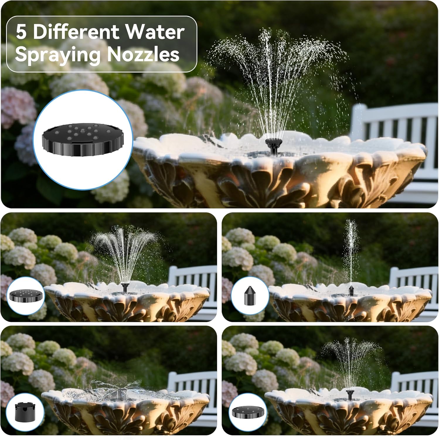 Detalle de POPOSOAP solar water pump kit 3W