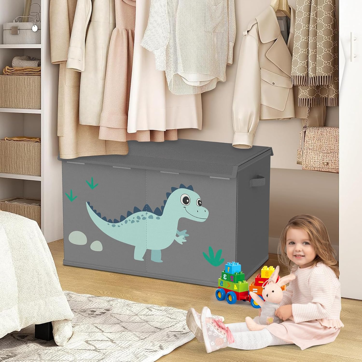 Thumbnail 4 de VERONLY Toy Storage Box 1 large fabric organiser